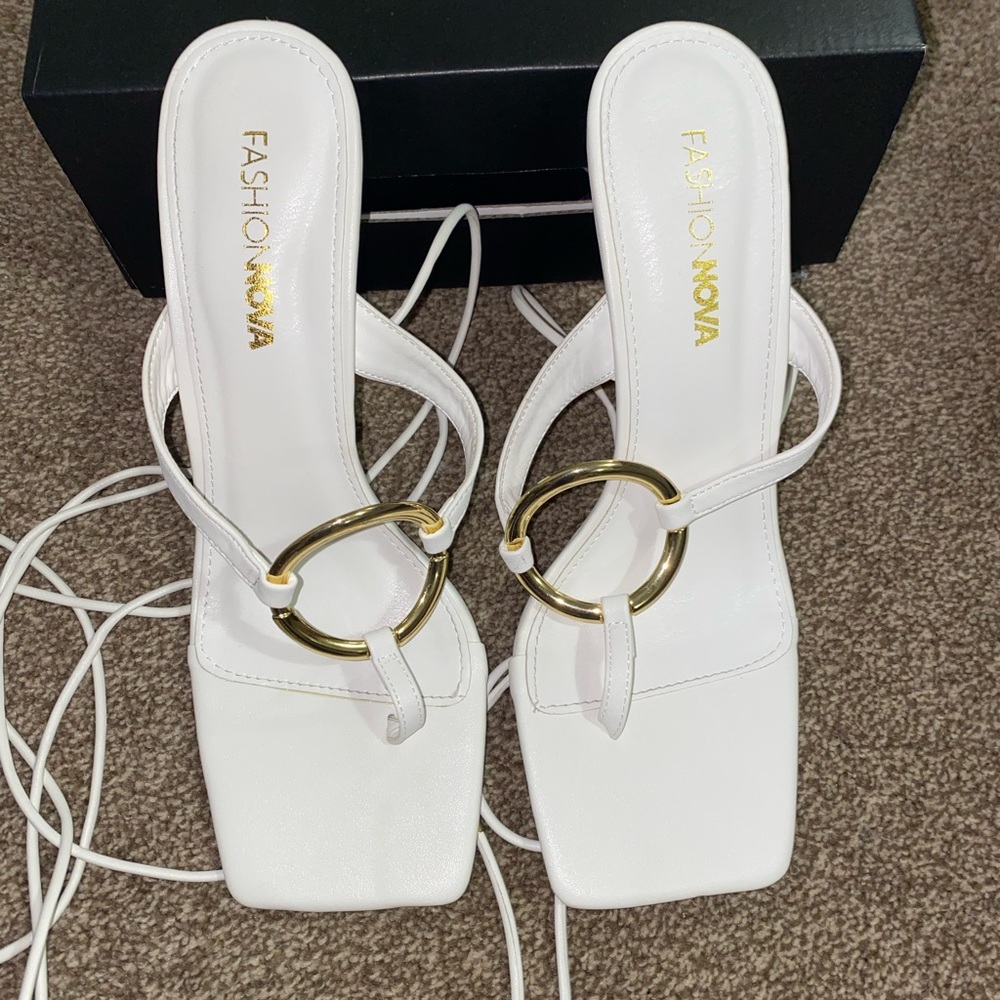 Strappy Thong Heels
